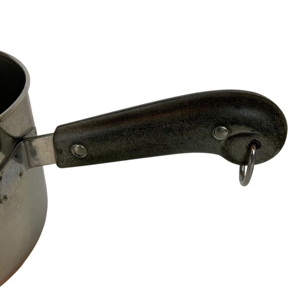 Revere Ware 3 Qt Saucepan Copper Clad Stainless Steel Lid Double Ring Pre 1968 - Picture 9 of 10